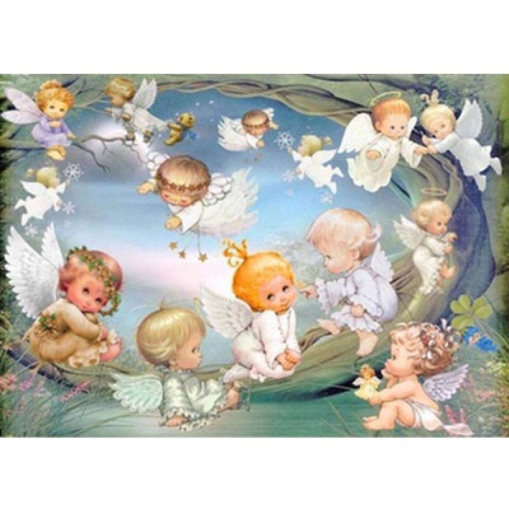 Kit point de croix diamant ange elfe 60x80cm idée cadeau loisirs créatifs