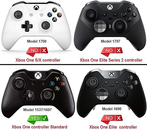 Vista 2 de eXtremeRate Textured Blue Back Panels, Comfortable Non-Slip Side Rails, 3D Splashing Handles, Game Improvement Replacement Parts for Xbox One