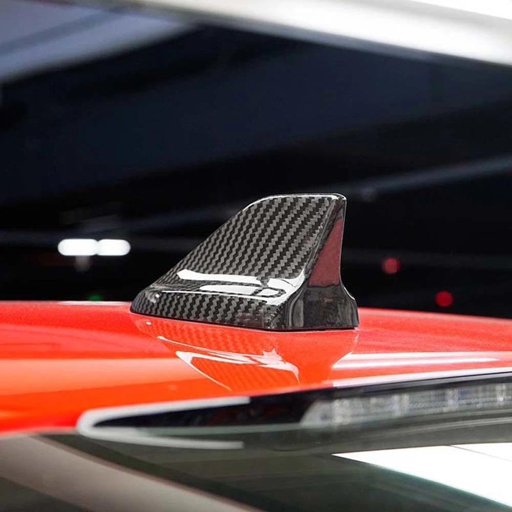 Real Carbon Fiber Antenna Cover Trim for Ford Mustang 2024