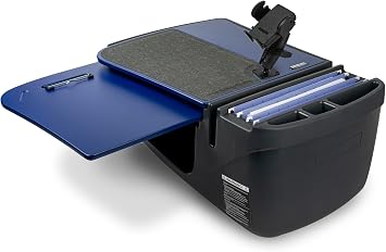 AutoExec GripMaster Car Desk for Your Vehicle Workstation and Mobile Office, Blue, with Phone Mount