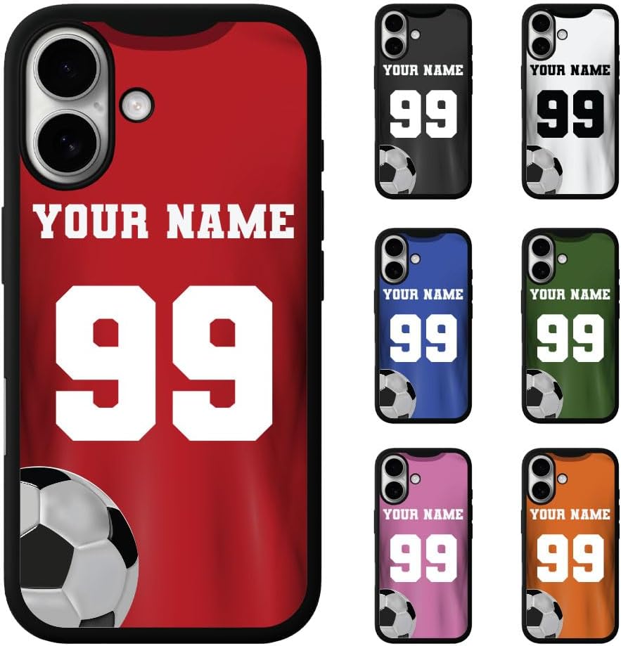 Guard Dog Case Compatible with iPhone 16 - Compatible with MagSafe - Military Grade - Rugged Two Piece Protection - Custom - Soccer - Team Jersey