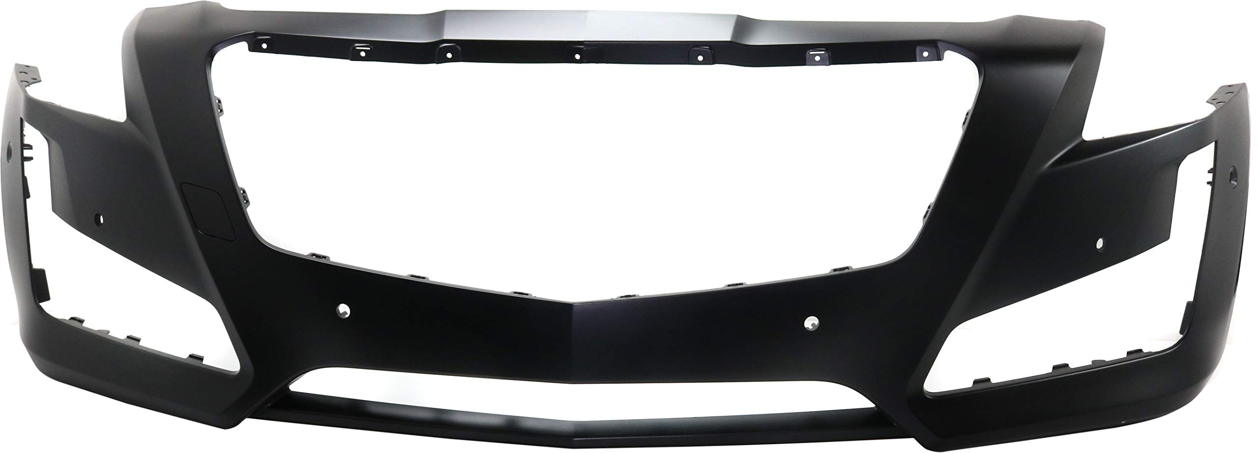 Garage-ProFront Bumper Cover Compatible with 2014-2019 Cadillac CTS Primed, with Pre-Collision System, (Vsport Mdls, 1st Design), Sedan
