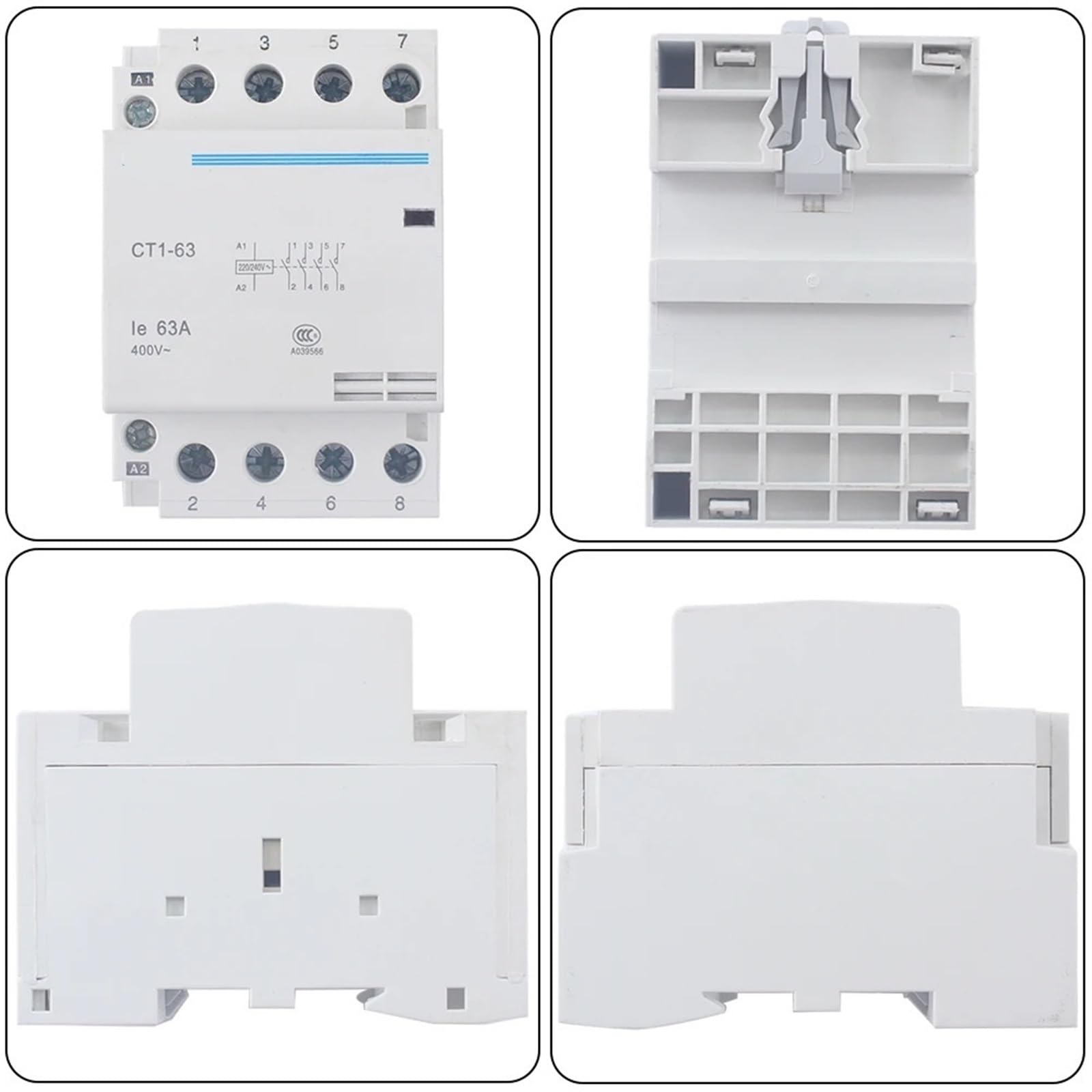CT1 CT1-63 32 A 40 A 63 A 4 piny 220 V 230 50 60 Hz do szyny DIN, 1 sztuka