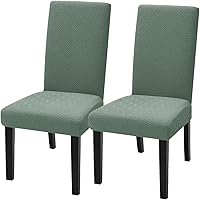 Vista 19 de YEMYHOM Funda elástica para silla de ala de 1 pieza con el último diseño de jacquard, protector antideslizante para muebles con varillas de espuma