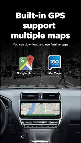 Miniatura 4 de Radio de coche para Toyota Land Cruiser Prado 2018-2022 2G+32G 12.3 pulgadas Android 10 pantalla táctil estéreo de coche multimedia audio estéreo