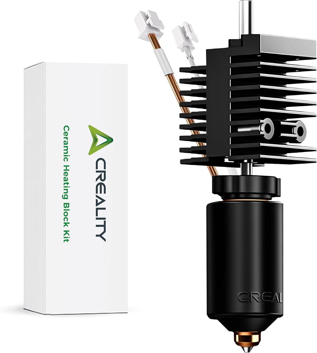 Creality Official K2 Ceramic Heating Block Hotend Kit, with Quick-swap Nozzle Kit, Supports 300°C High Temperature, All-Metal Integrated Design Extruder Hotend Kit for 3D Printers K2 Combo