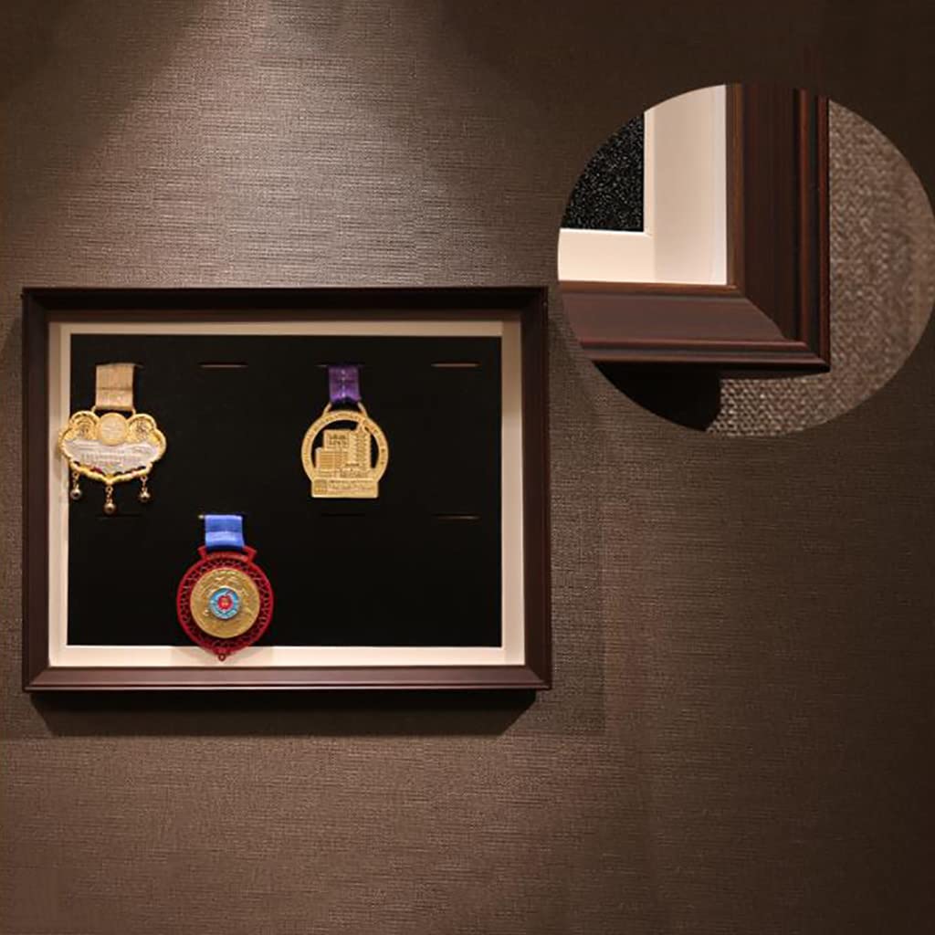 Medaillenrahmen 3D-Box-Display-Rahmen,Medaillen-Display-Ständer,Massivholz-Box-Rahmen,Sport-Medaillen-Vitrine,tolle Medaillen-Vitrine für,Marathon und Sport