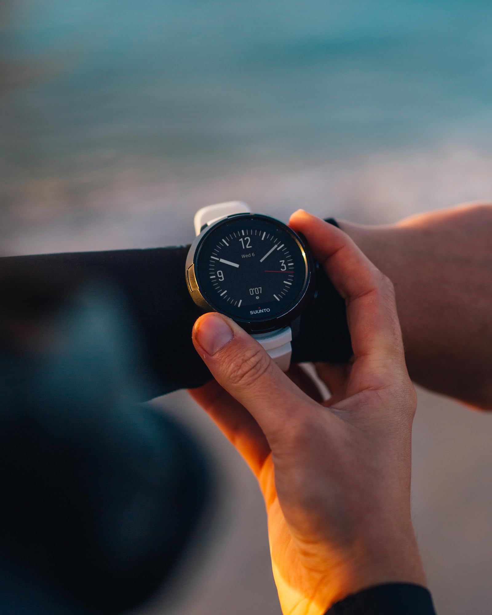 SUUNTO Dive D5 Cinturino in Silicone di Ricambio, 24 mm, M, Bianco