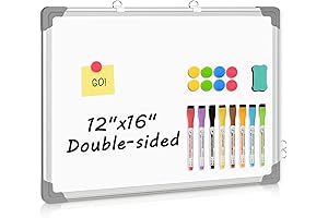 Double-Sided Cubicle Magnetic Whiteboard: 12x16