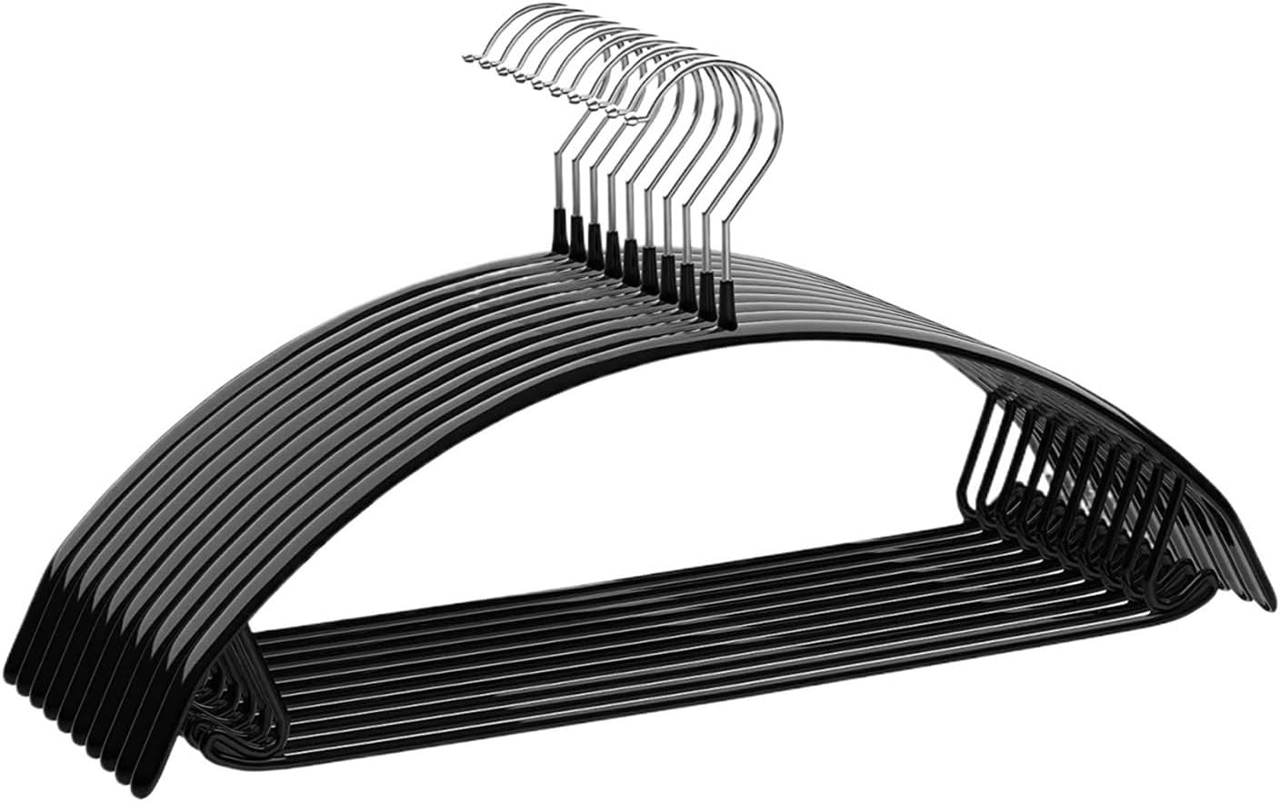 Legging Hangers for Closet Organizer for Pants Skirts Adult Portable Clothe Dress Storage(10pcs Black)