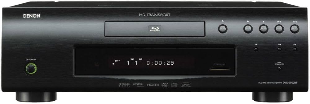 Denon DVD 2500 BT Blu-ray-speler (HDMI 1.3, 36-bit Deep