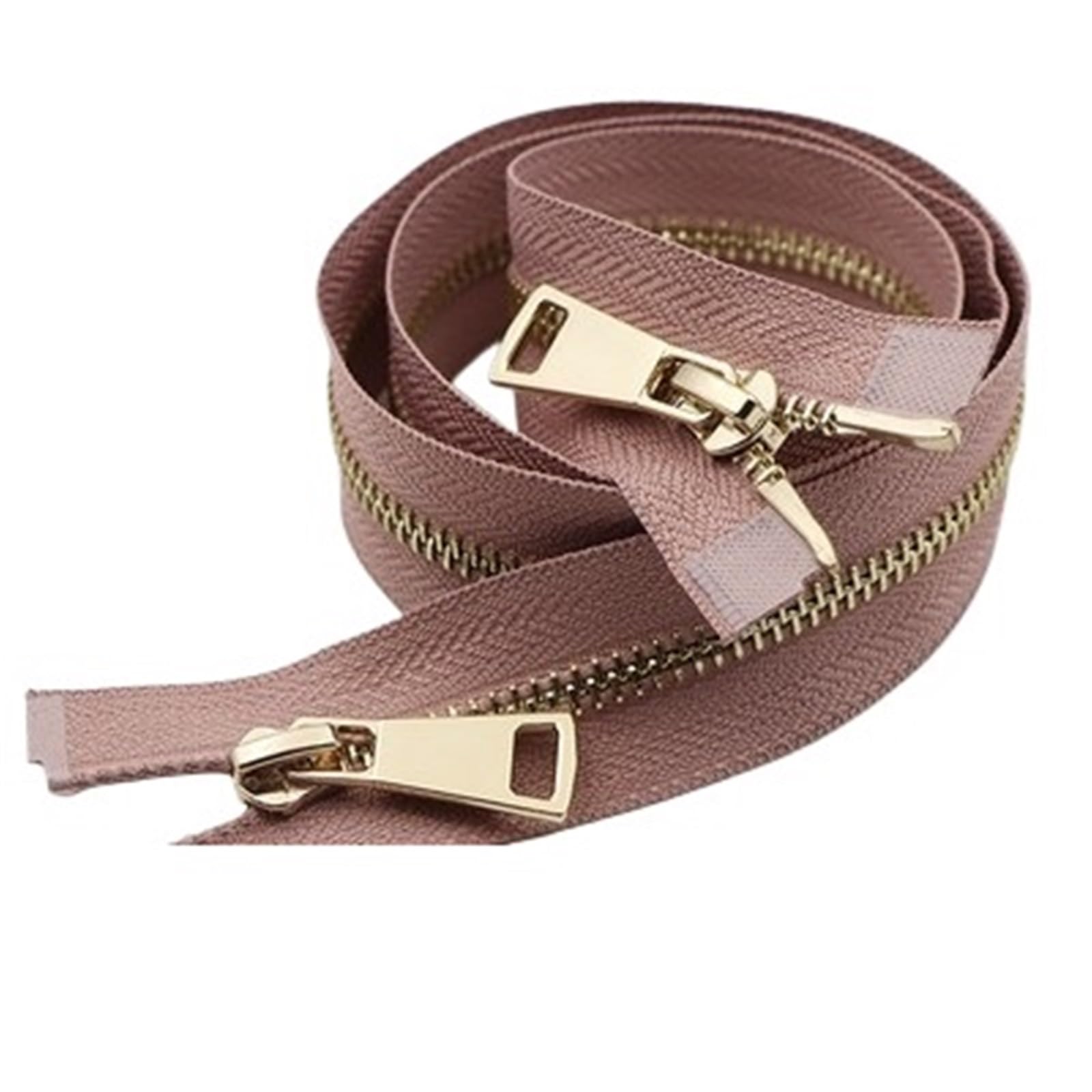 Two Way Separating Zipper, Two Way Separating Zipper Size 5 Multicolor 80cm Metal Gold Teeth Double Sliders(Color01)