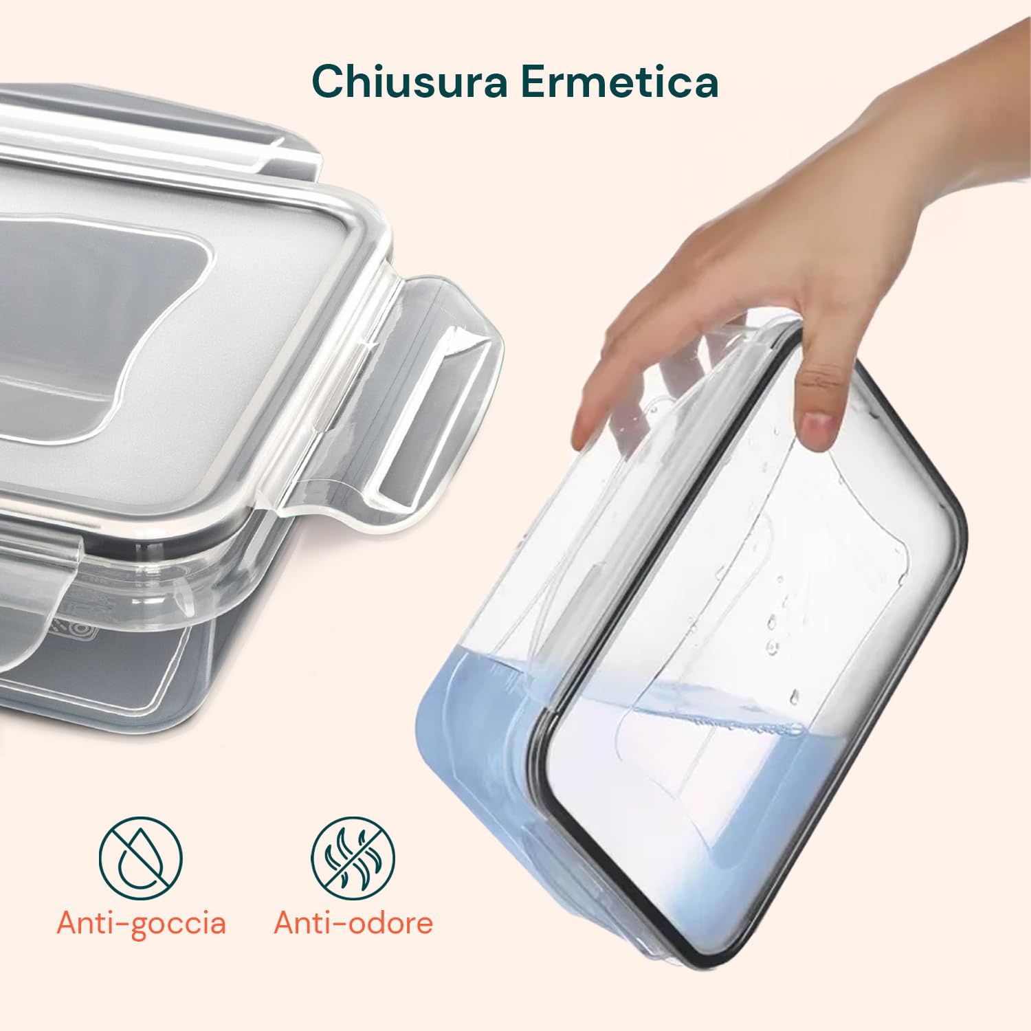 Avilia - Contenitori Ermetici per Alimenti Multimisura Set 24 Pezzi per Frigo e Dispensa, in Plastica PP con Etichette e Penna, Impilabili Salvaspazio per Meal Prep e Conservazione Fresca