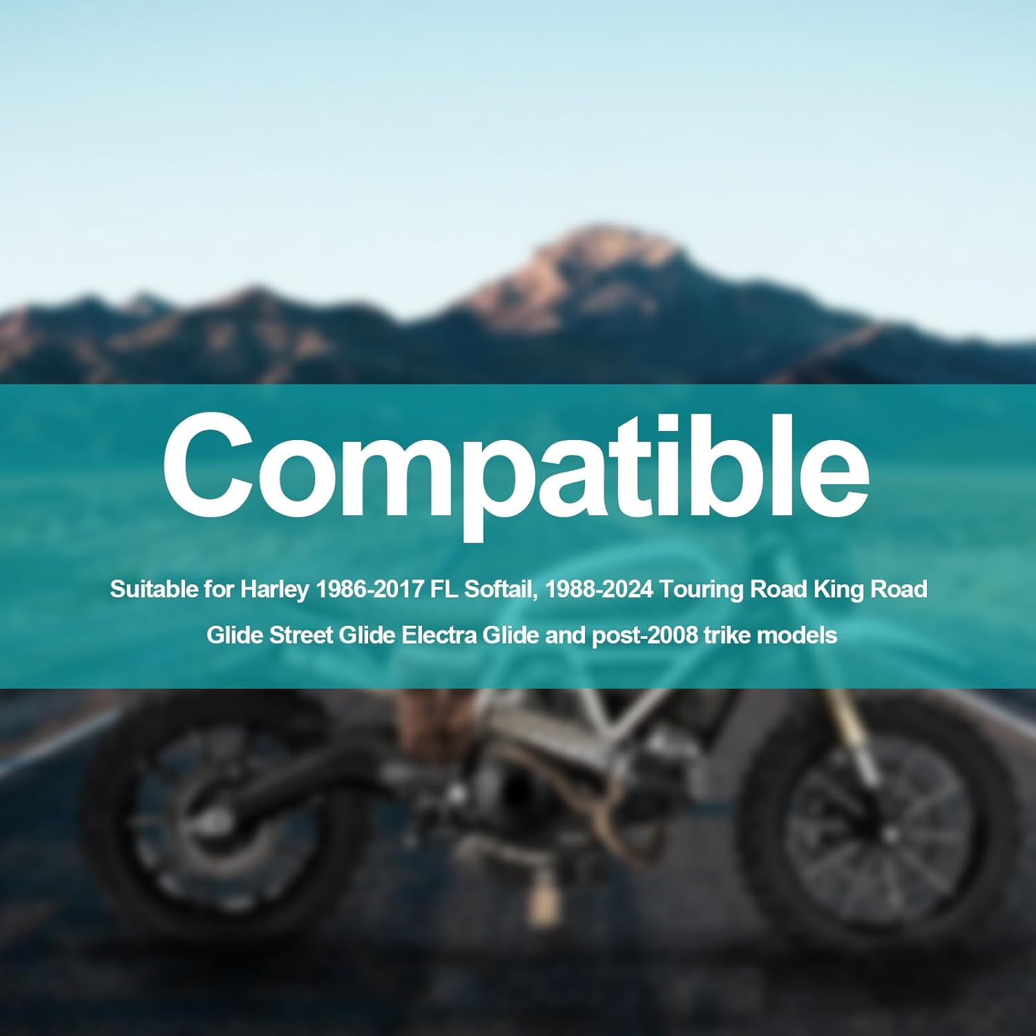 Heel shift Lever with Shifter Peg Front and Rear Levers Compatible with Harley 1986-2017 FL Softail,1988-2024 Touring Road King Road Glide Street Glide Electra Glide and 2008-later Trike Models