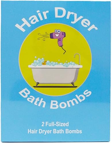 Bomba de baño para secador de pelo  Divertido juego de regalo de baño de 3 bombas de baño enormes de 4.41 oz para hombres y mujeres