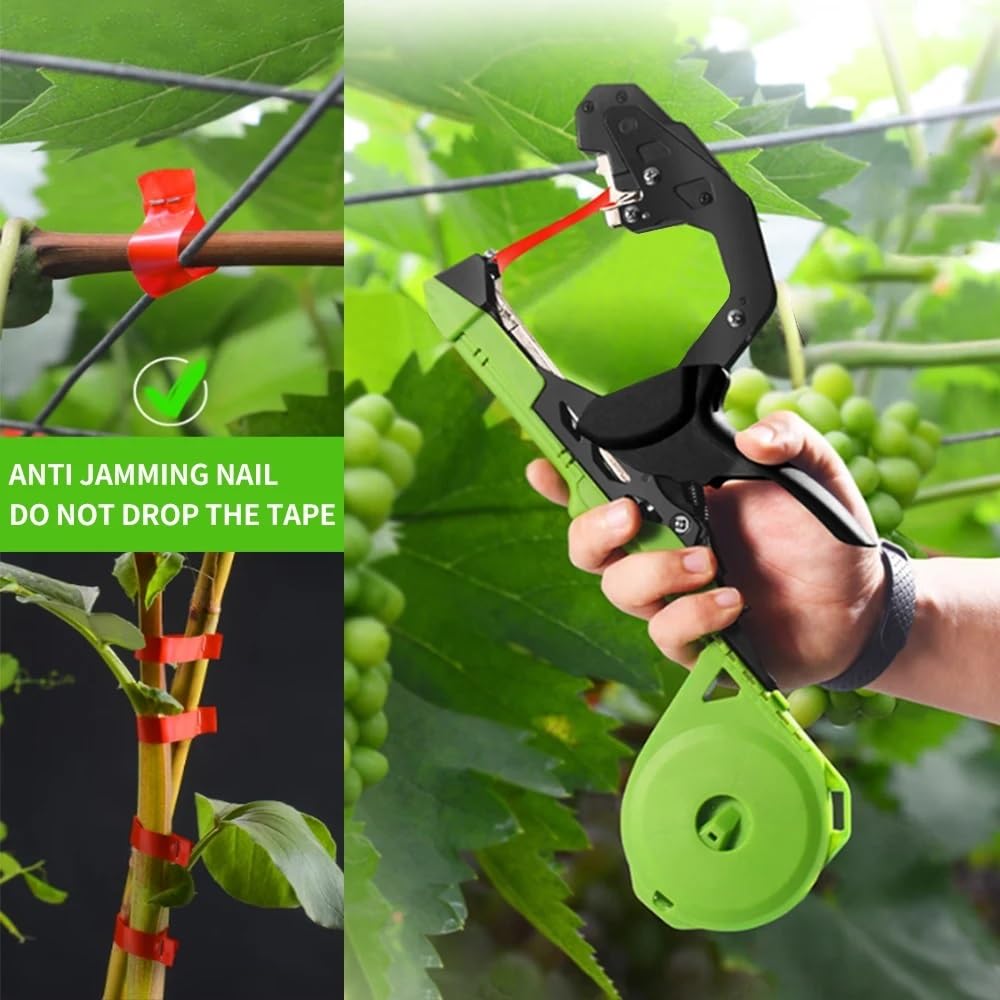 Maquinas encuadernadoras Codo Largemouth frutas agrícolas y vegetales atado a la mano de la máquina de encuadernación cintas de tapas de jardín de unión herramientas Encuadernadora(1 Binding Machine)