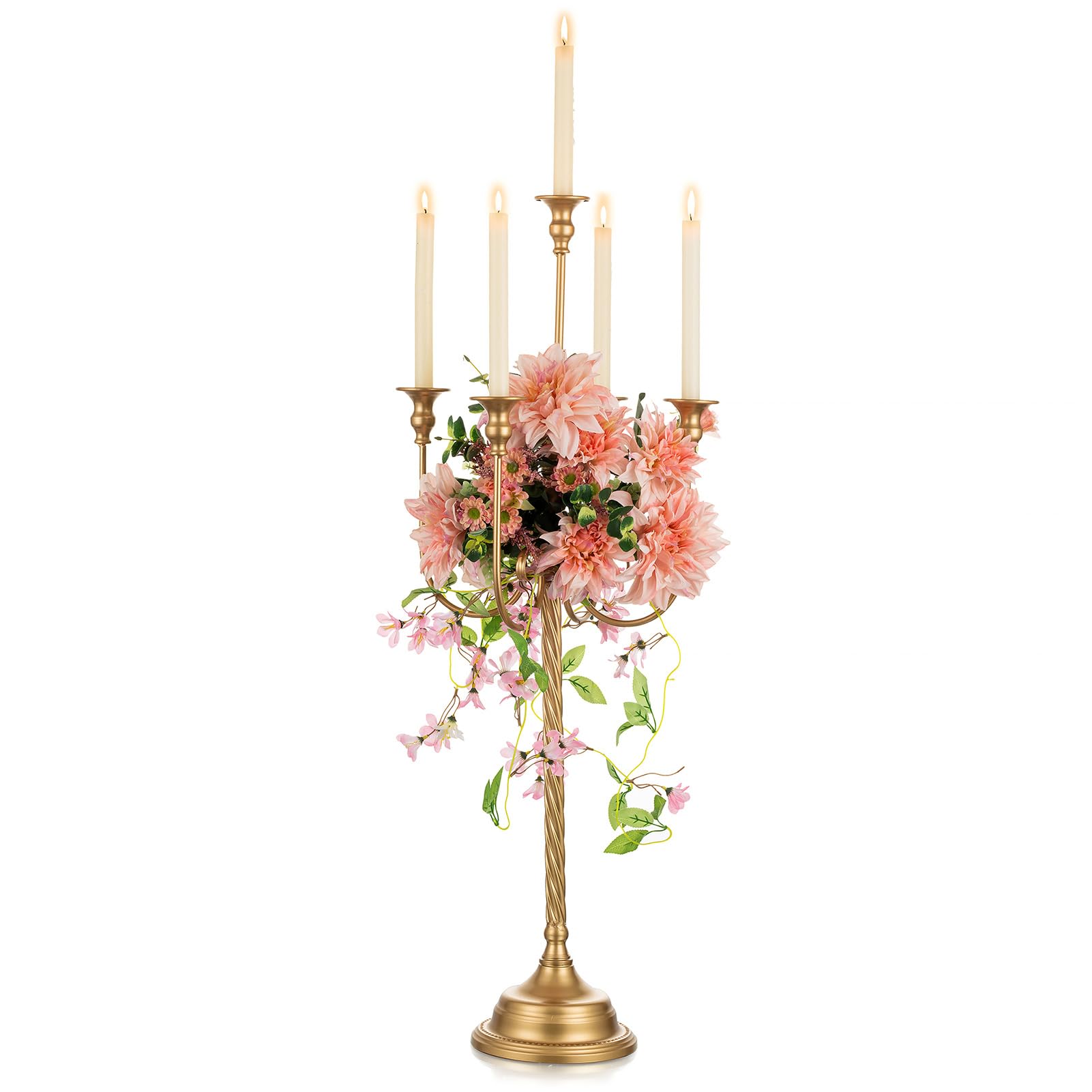 Nuptio Wedding Decorations NUPTIO Gold Candelabras Candle Holder Set Of 2  Metal Candelabra Centerpieces 5 Branches Candle Stick Stands Candleholder  Fireplace Wedding Reception Antique Decorative Dinning Table Christmas  Nuptio Flower Stand, image size:1601x1601