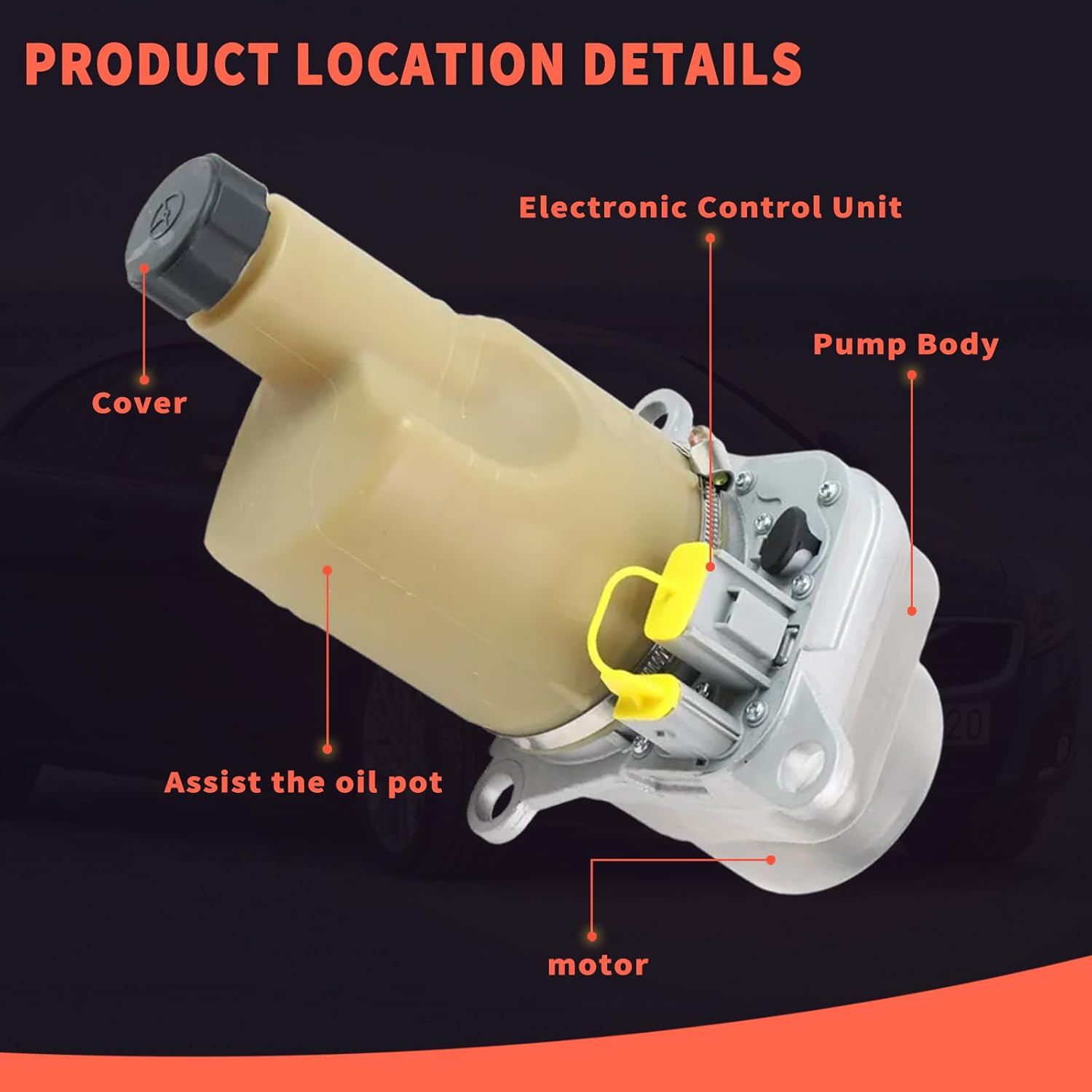 36050678 Electric Servo Power Steering Pump Fit for Volvo C30 C70 II S40 II V50 2004-2013 Replacement 36000116, 36000772, 36000801, 36001485