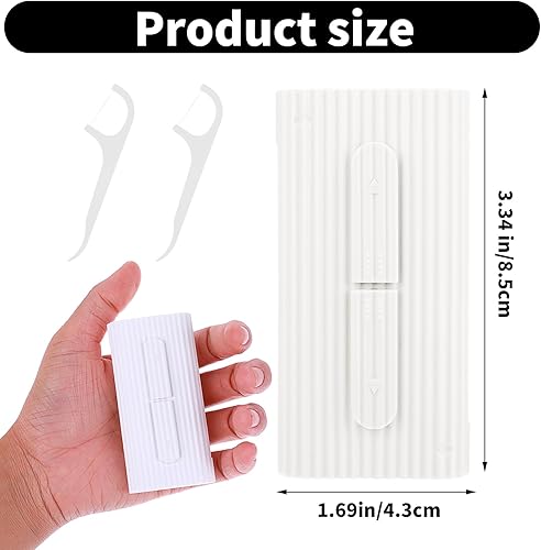 Miniatura 2 de WLLHYF Estuche de hilo dental portátil, dispensador de hilo dental de viaje, cajas de soporte automático de hilo dental, caja de almacenamiento de