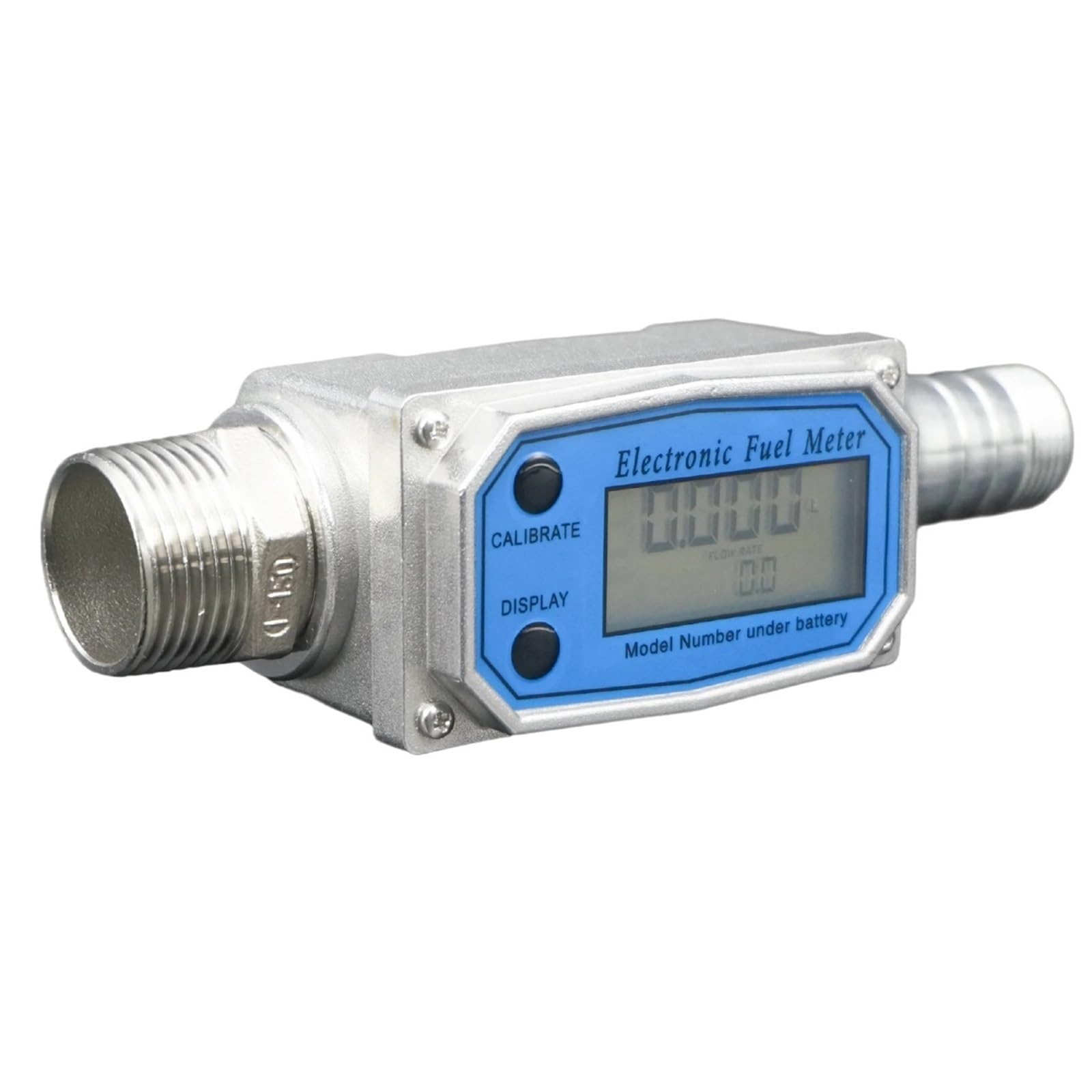 Elektroniczny przepływomierz turbinowy ETF-10 Cyfrowy przepływ rury 10-500 l/min DN20-DN50 | Miernik transferu wody w oleju napędowym (G3-4 inch-G1 rura)