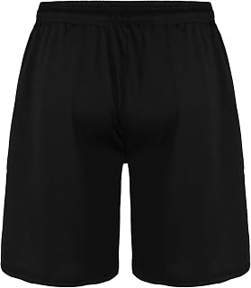 dPois Men's Soft Elastic Waistband Stretch Shorts Athletic Fitness Workout Sports Shorts Basketball Gym Training Trunks
