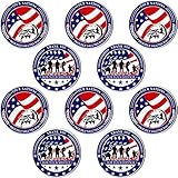 Inbagi 10 Pcs Military Challenge Coins Thank You for Your Service Military Appreciation Individual Collectible Coins for Veterans Day Presents