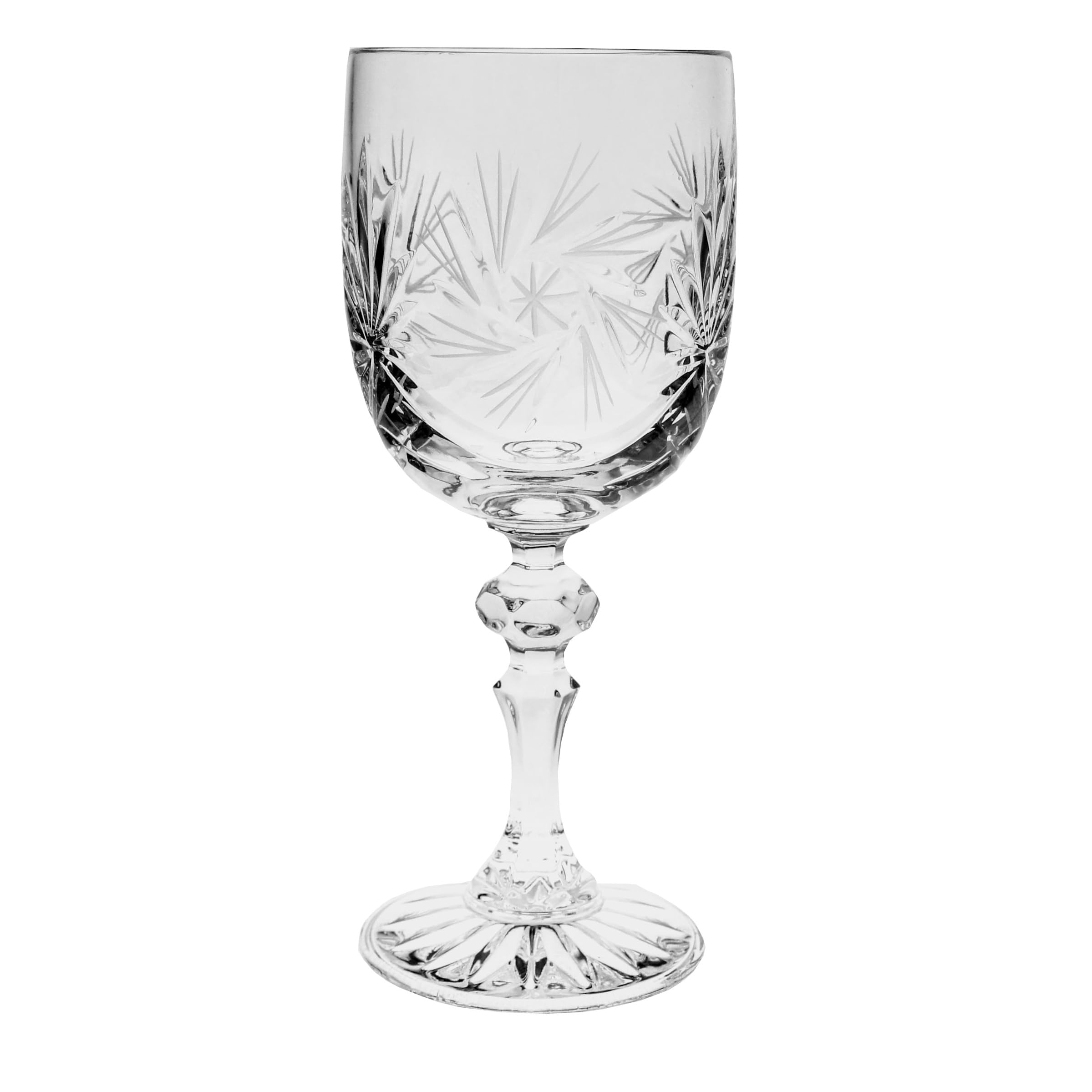 MaRika Kristall Weingläser Set – 240 ml, Klassisch, handgefertigt, 6er Set – Elegante Weingläser, perfekt für Rotwein, Weißwein und als Geschenk