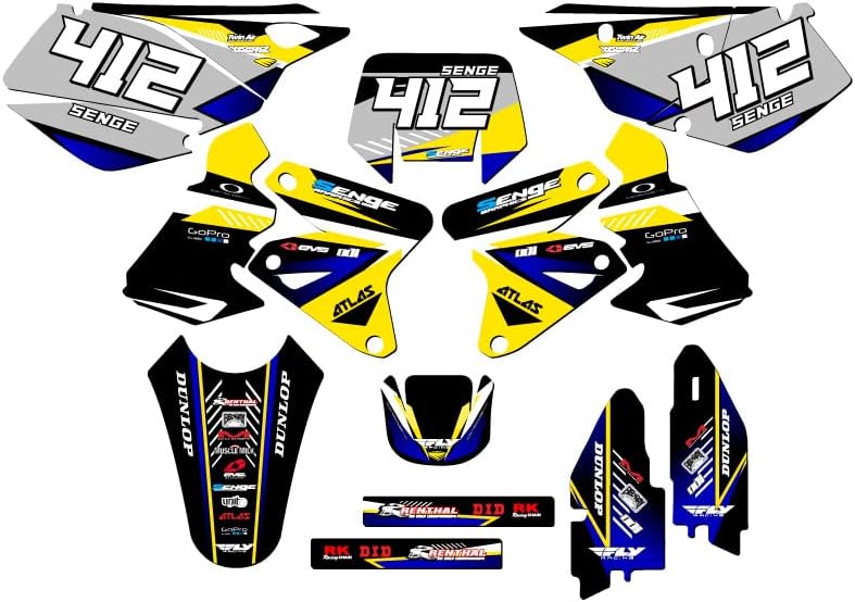 2000-2004 DRZ 400 SM Surge Pink Senge Graphics Base Kit Compatible with Suzuki