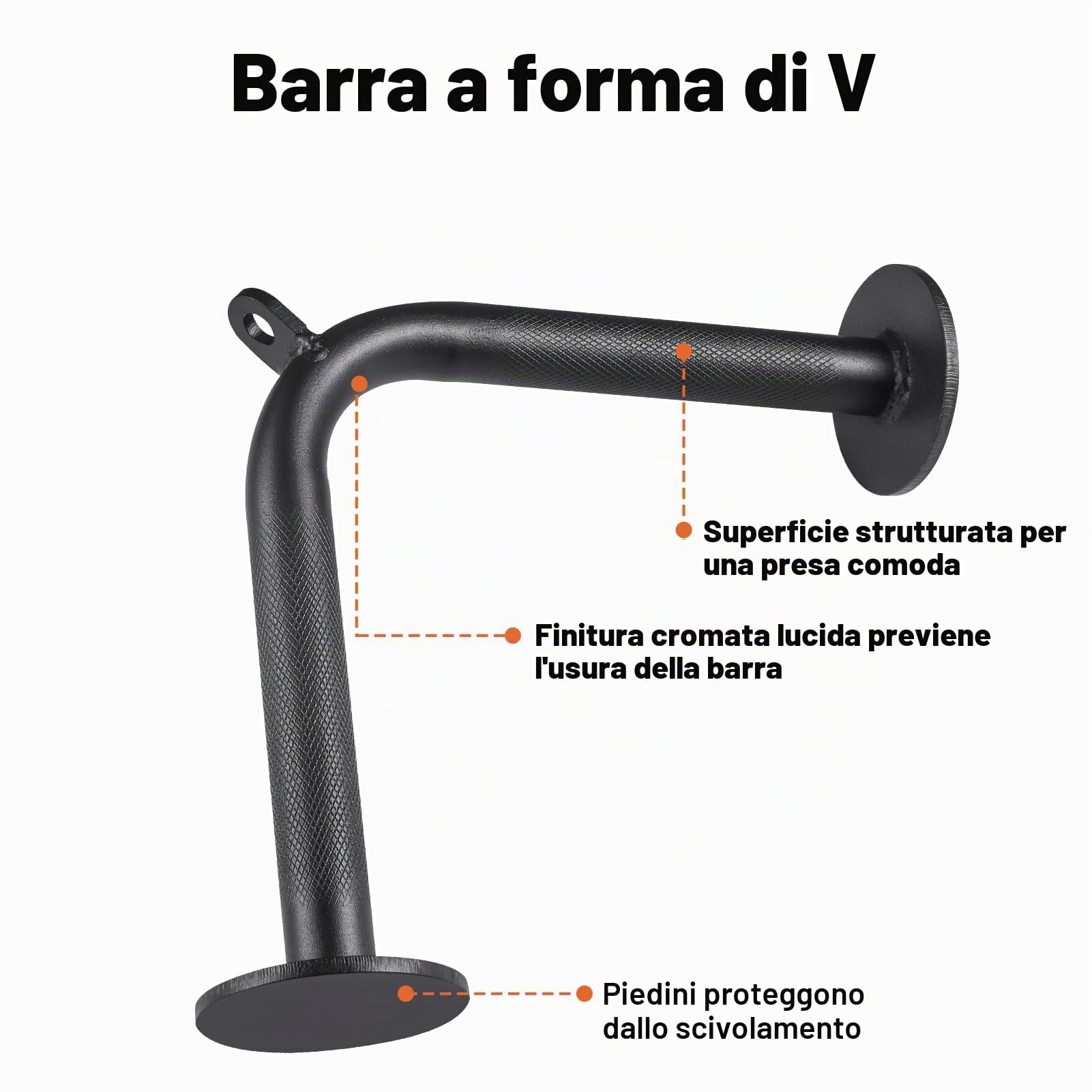 SERTT LAT - Accessorio per macchina da allenamento, accessori per cavi, barra dritta per tricipiti, maniglia D, barra a V