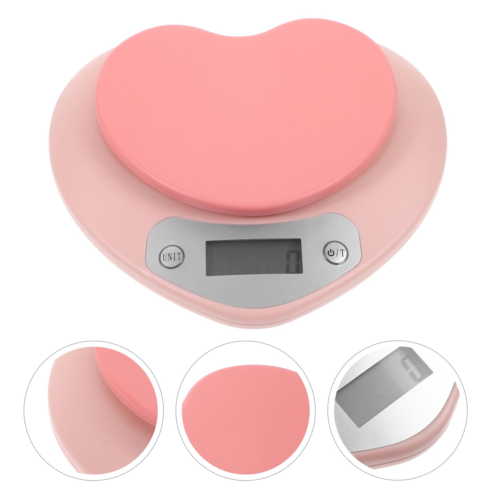 Sosoport Báscula Electrónica de Cocina Precisa 1 Plástico Multiusos Diseño Compacto para Hornear y Cocinar Báscula Digital Portátil