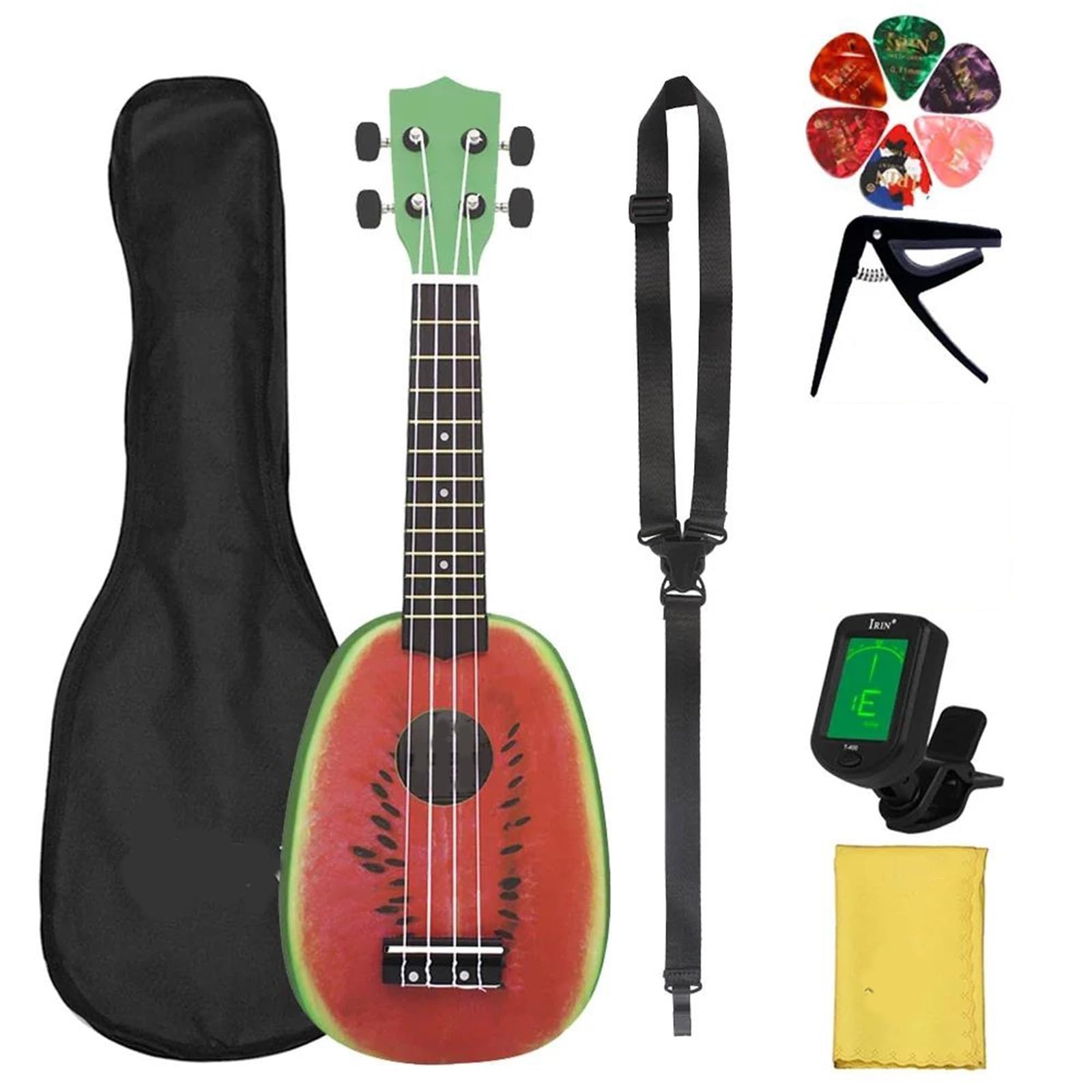 Profesjonalne Ukulele 21 Calowa Gitara Hawajska Ukulele Z Czterema Strunami Lipa