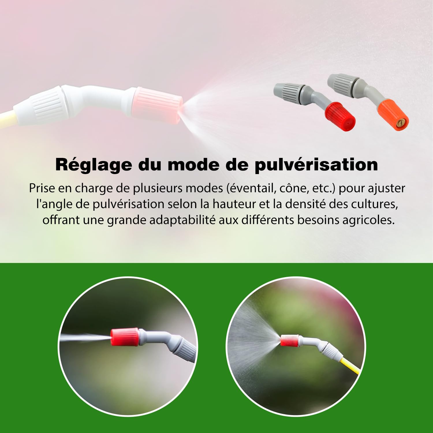 3 Plastique buses de pulvérisation, accessoires de pulvérisation d'irrigation de jardin,Accessoires De Remplacement De Pulvérisateur, pour l'arrosage et le nettoyage
