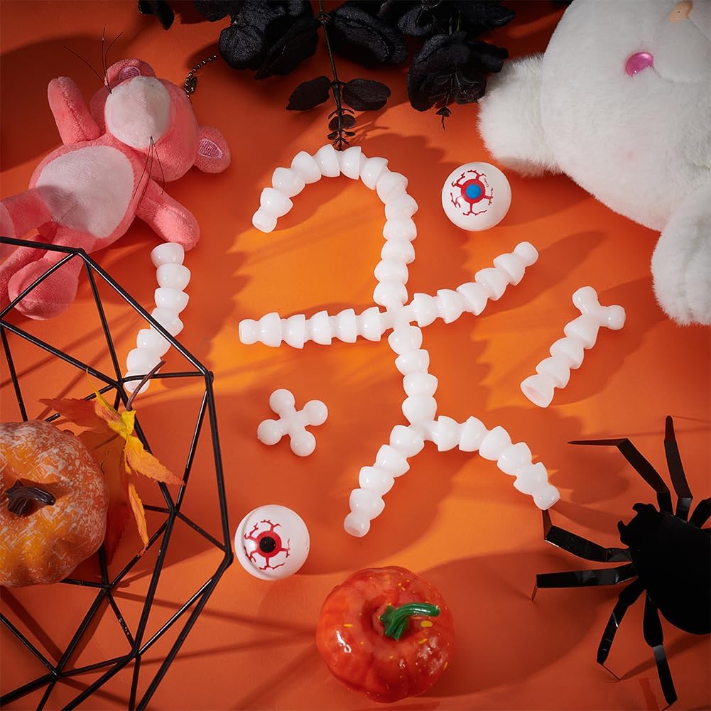 PH PandaHall Body Joint 16mm Movable Skeleton Armature with Y and X Chest Connectors Puppet Body Figure Frame Full Body Model Soft Making Limbs and Head Joints for Teddy Bear Making DIY Crafts