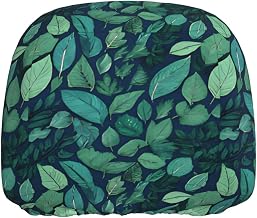 Car Pillowcase 1 Pack Full-Width Printed Elastic Headrest Protective Cover 95% Polyester Soft Anti-Pollution and Anti-Fading Car Pillowcase