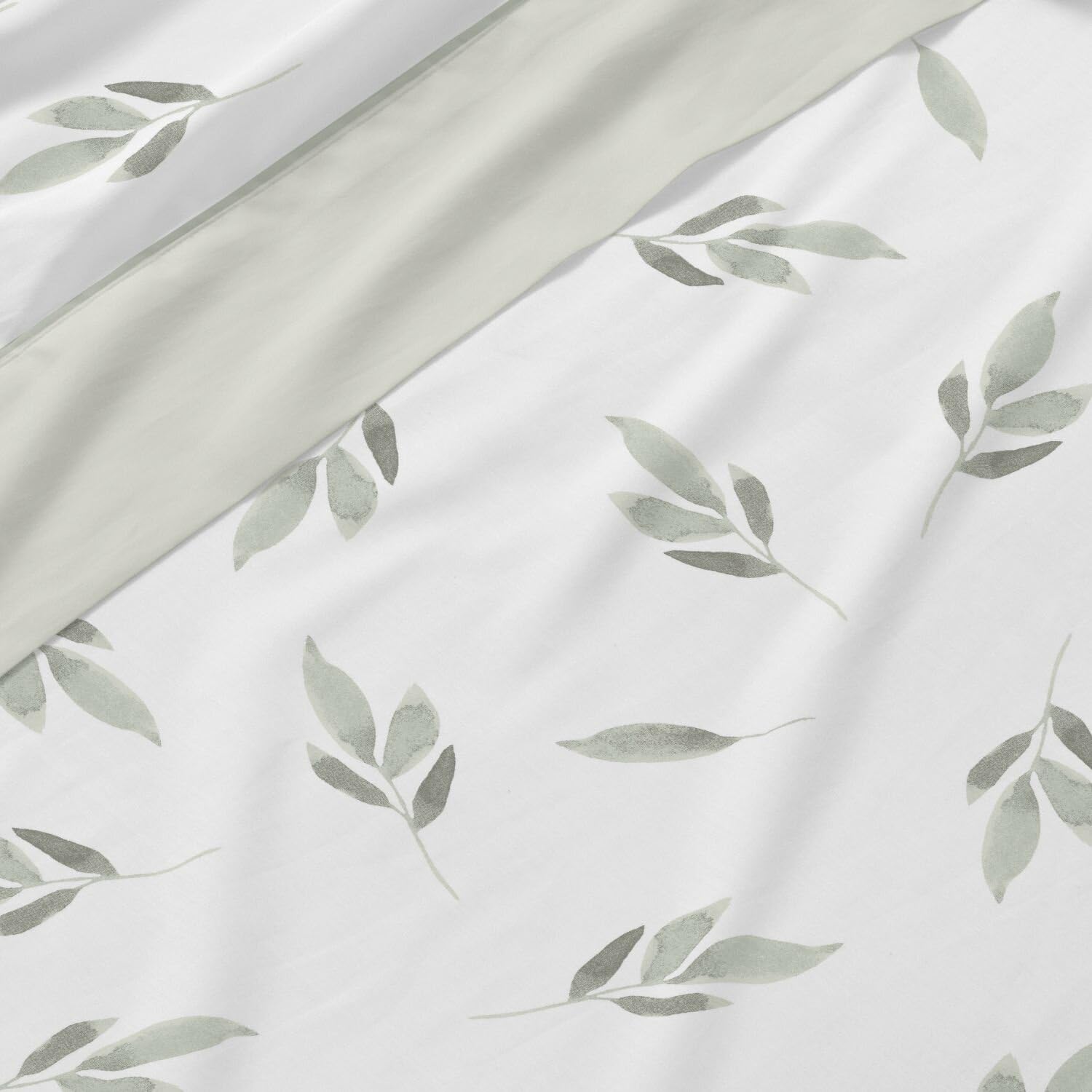 Burrito Blanco | Juego de sábanas | Cama de 150cm (+Medidas Disponibles) | Poliéster 50% Algodón 50% | Diseño 532 | Color Verde (150x190/200cm)