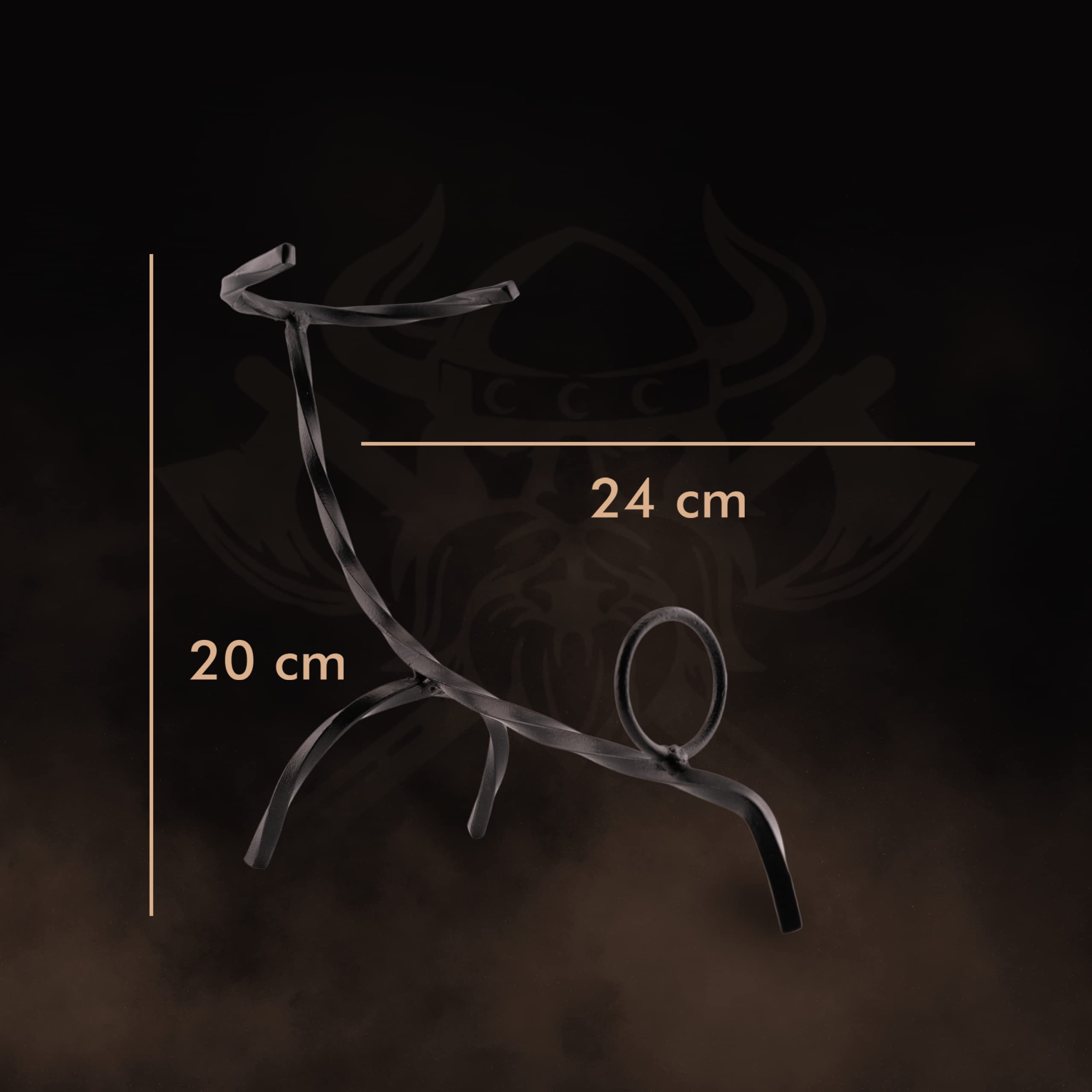 IMIKEYA Wiking Trinkhorn Ständer - Vintage Halterung Aus Ochsenhorn