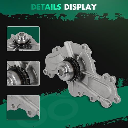 Miniatura 3 de SCITOO AW6023 Bomba de agua de motor con junta para Ford para Lincoln para Mazda para Mercury Fusion Taurus MKZ 6 CX-9 Edge Flex MKS MKT MKX Taurus