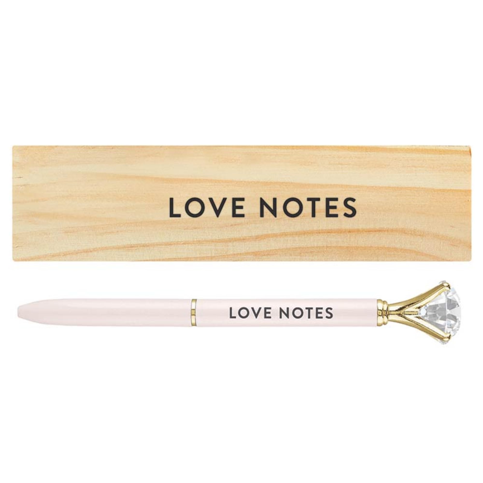SANTA BARBARA DESIGN STUDIOWedding Gifts Gem Refillable Pen Wood Boxed Gift Set, 1-Piece, Love Notes