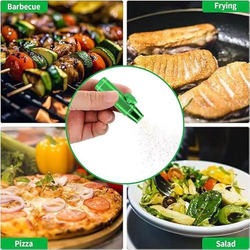 Pacote com 3 mini pimenteiros, dispensador de especiarias de metal premium e adoçante portátil para