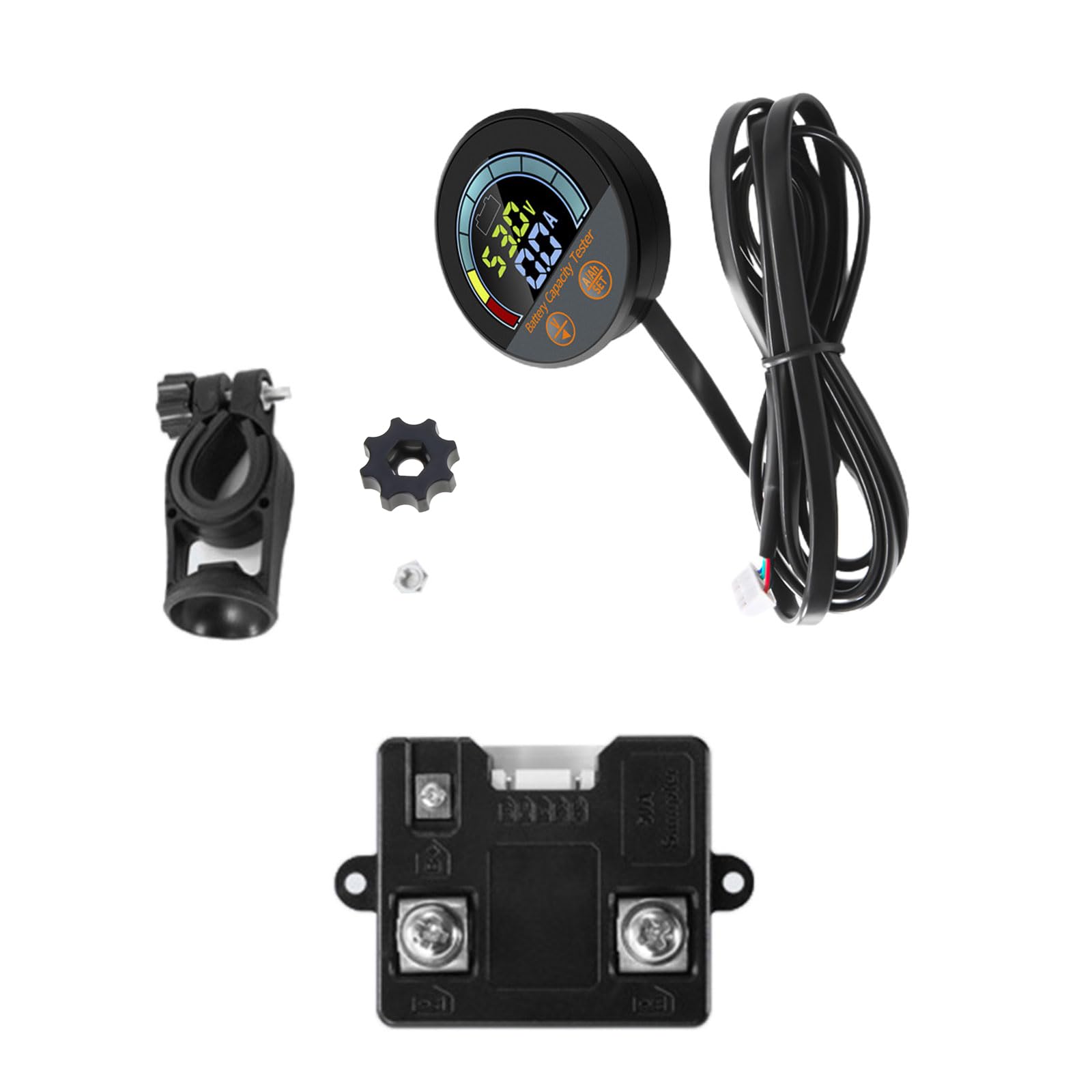 Lxxaofdc Handlebar B Current Voltage Power Energy Panel Meter Digital Display Ammeter Voltmeter Multimeter Dc8v-100V Power Monitors Battery