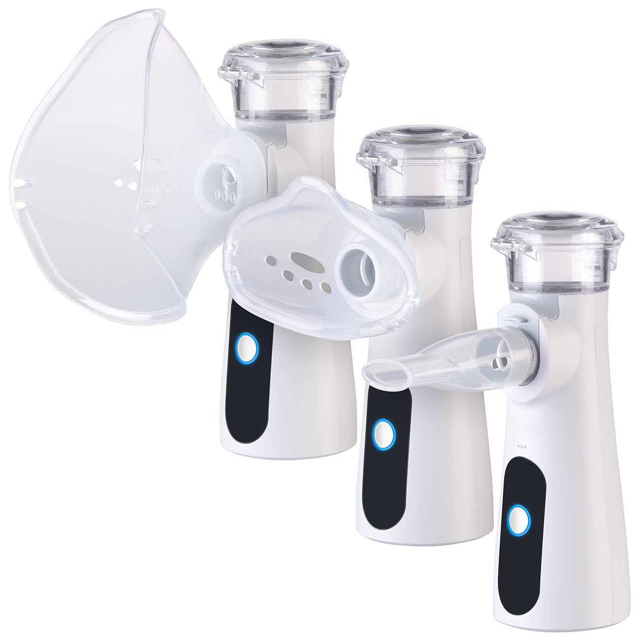 newgen medicals Ultraschall Nebulizer: Inhalationsgerät Vernebler für Kinder und Erwachsene, 2000 mAh, 25 ml (Inhalator Inhaliergerät, aufladbarer Inhalator, Baby)