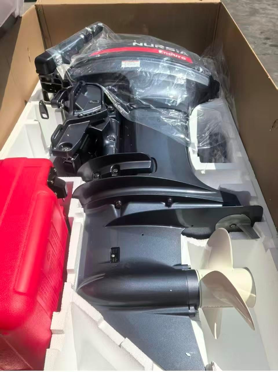 NURSIA 40HP Outboard Motor, 2-Stroke Electronic start-up,Electric hydraulic lifting,Marine Engine, Boat Motor