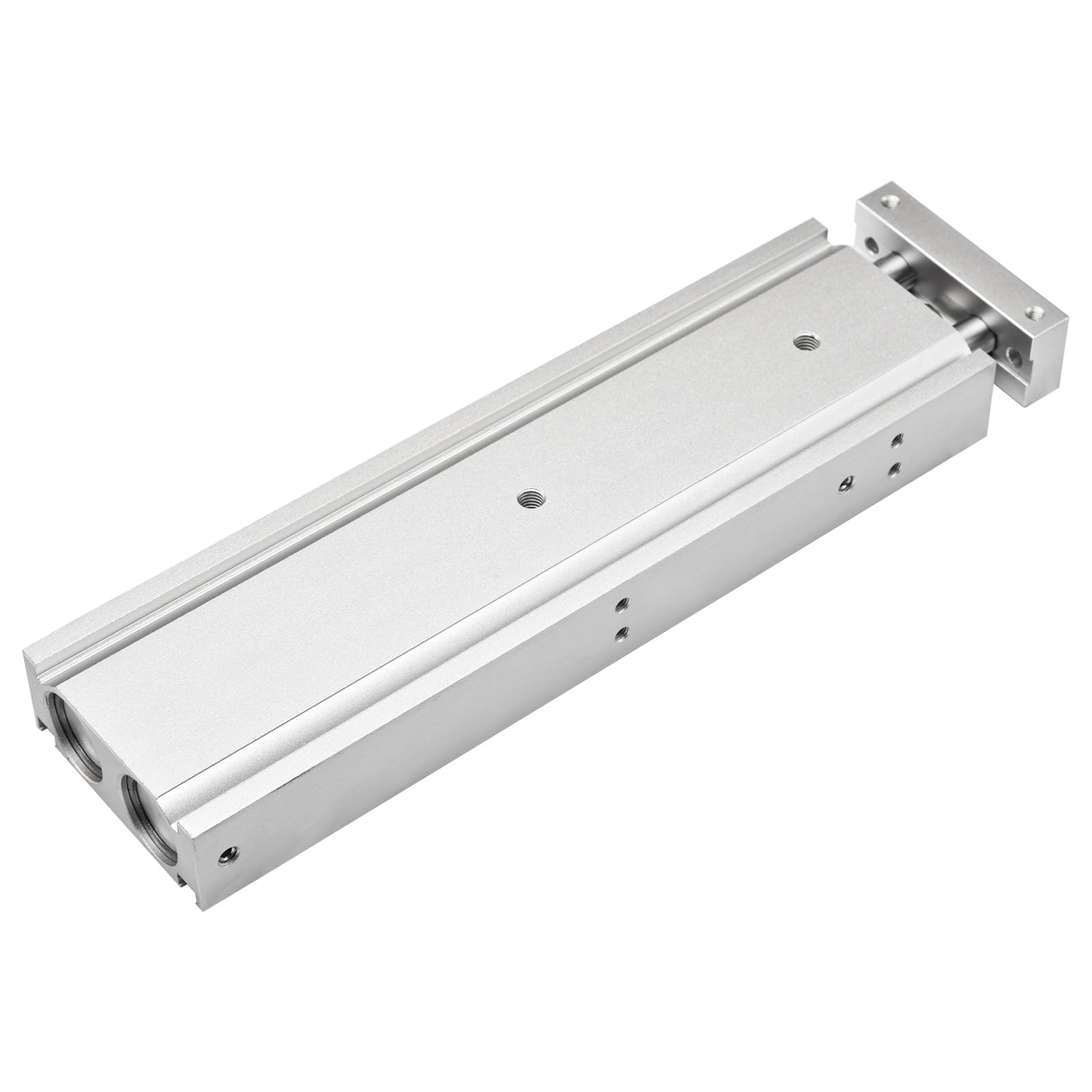 Heschen Doppio cilindro pneumatico in alluminio CXSM 20-150 Piastra di guida Doppia asta Cuscinetto scorrevole pneumatico ammortizzato Foro 20 mm Corsa 150 mm Doppio effetto