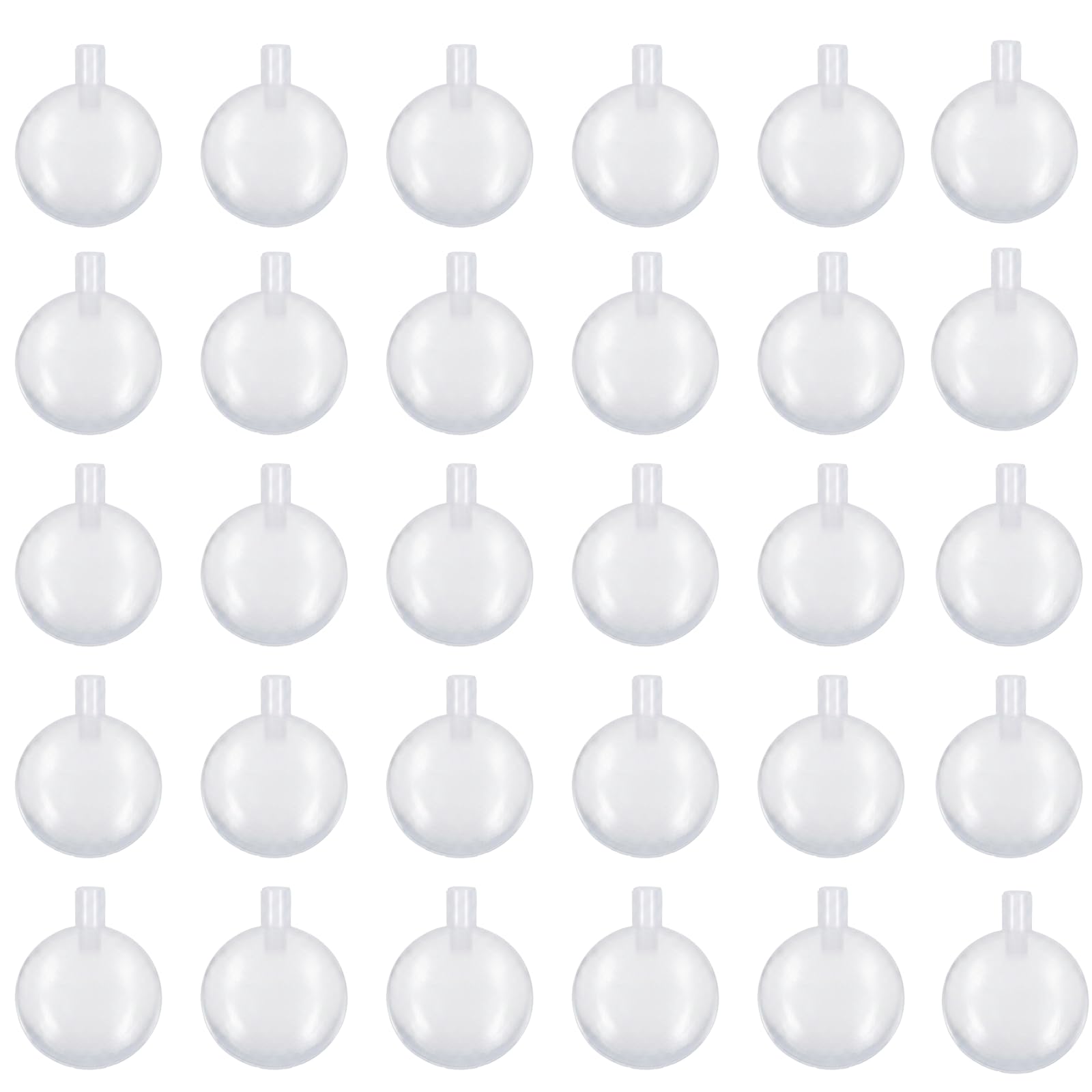 Shensuii 30 Pcs Squeaky Dog Toys, Squeakers for Inside Toys Replacement, Round Flat Squeakers Noise Maker, Clear Noise Generator Plush Accessories Dogs and Cats Sounder Toys Repair for Pet Supplies