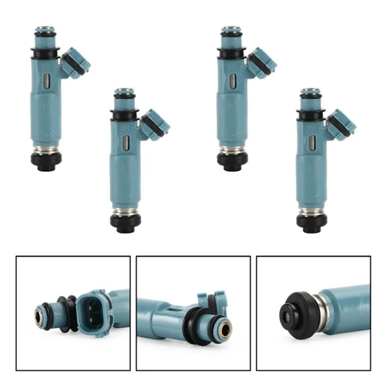 4 Inyectores De Combustible 195500-4460, Compatible Con Mazda FC3S Turbo