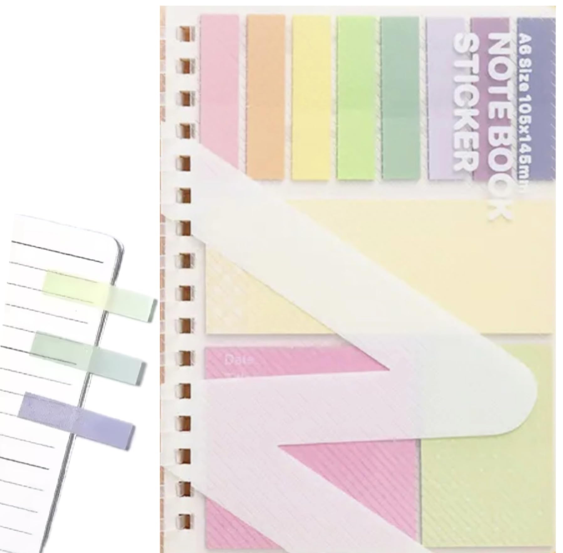 Amazon.co.jp: E&K726 ノートと付箋がセットになった! 付箋付きA6