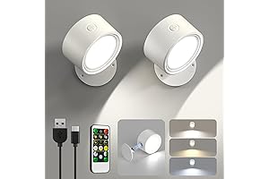 Wireless Bedside Lamp, Magnetic and Rechargeable Wall Sconces