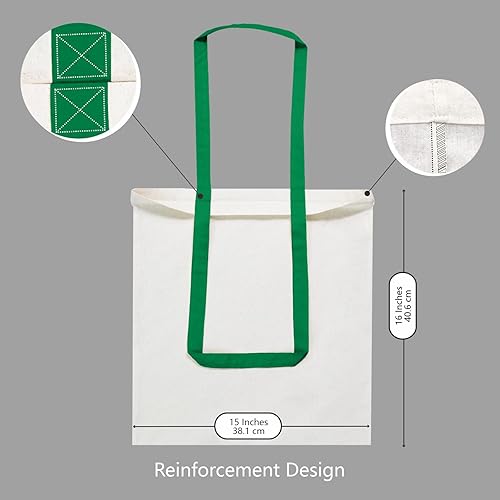 Vista 196 de TOPDesign - Paquete de 5 bolsas de algodón negro de 16 x 15 pulgadas, bolsas de tela ligeras y medianas reutilizables, adecuadas para bricolaje