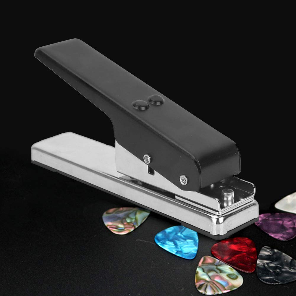 Gitarren-Bass-Plektrum-Pick-Stanzer, Metall-Maker, Robust, Langlebig, für DIY-Gitarren-Pick-Herstellung, Geschenk für -Enthusiasten, Metall + Kunststoff