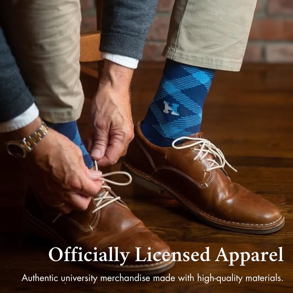 Timeless Tartans Cotton Dress Socks, Classic Collegiate Apparel, Officially Licensed Gift & Clothing Accessories